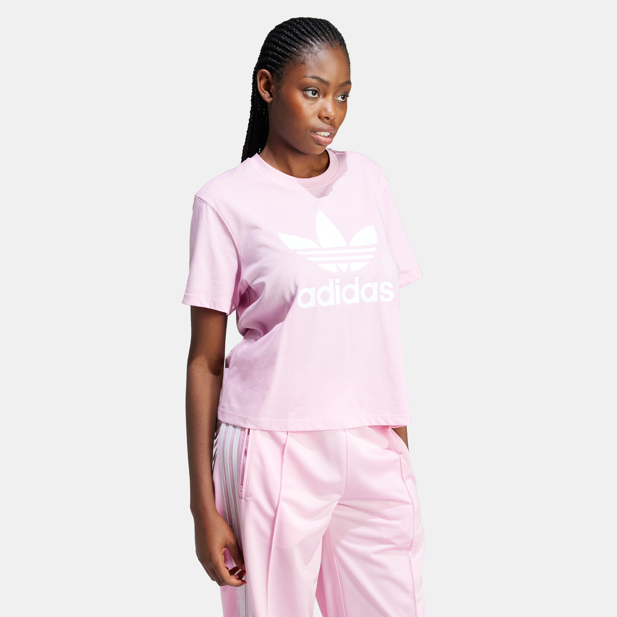 Ladies pink adidas t shirt shop