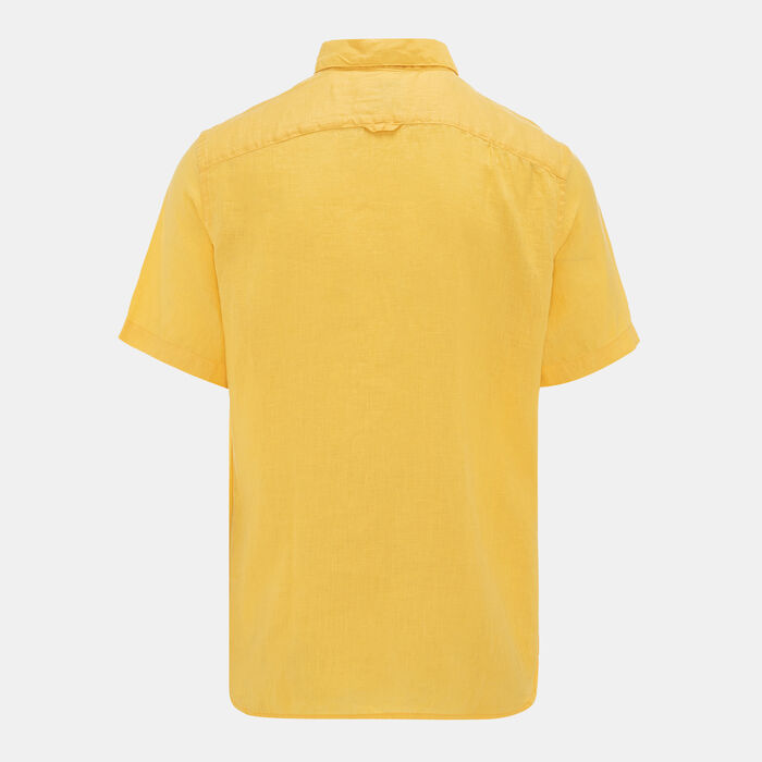 Timberland Men's Linen Shirt Yellow image number 1