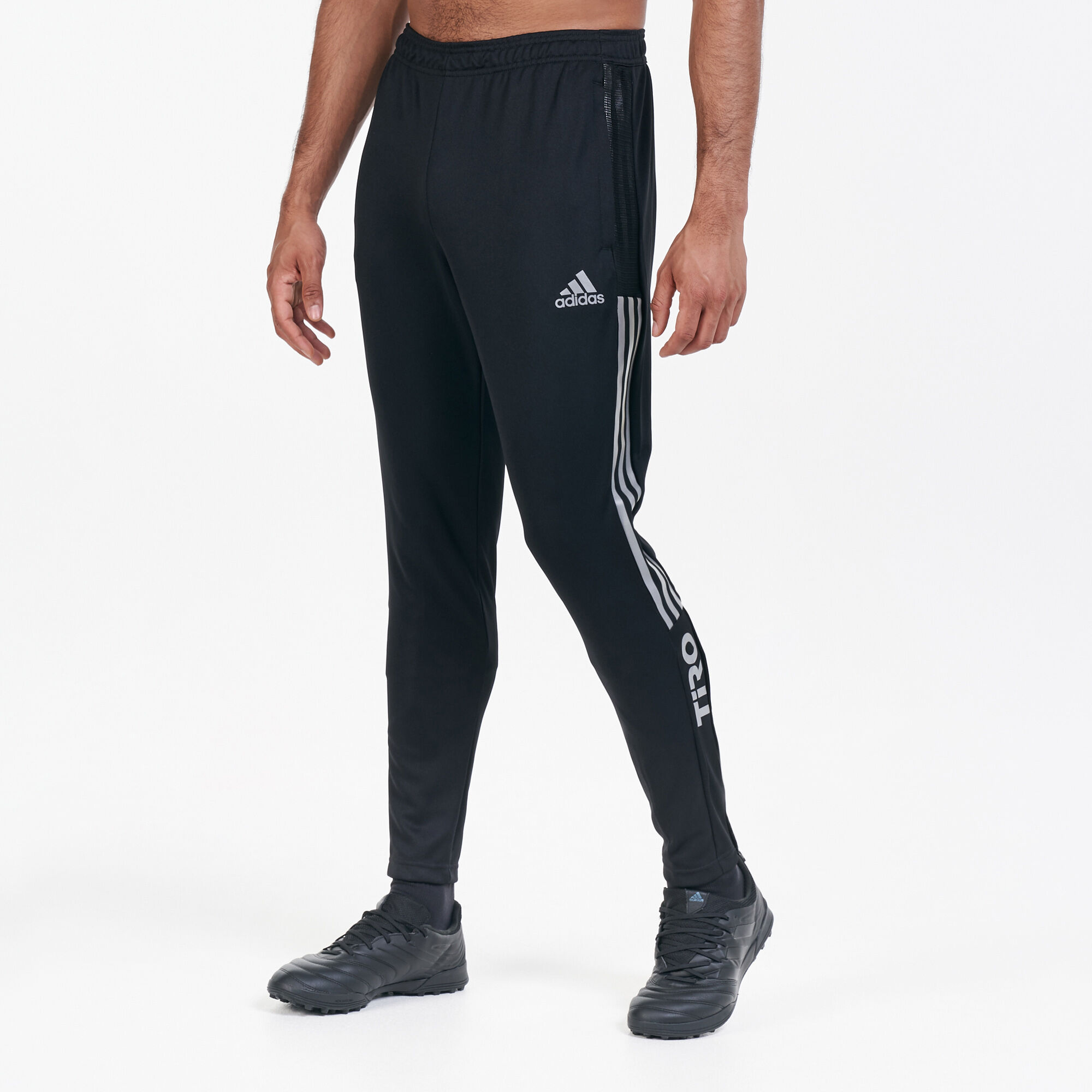 Buy adidas Men s Tiro Reflective Wording Track Pants Black in Kuwait SSS