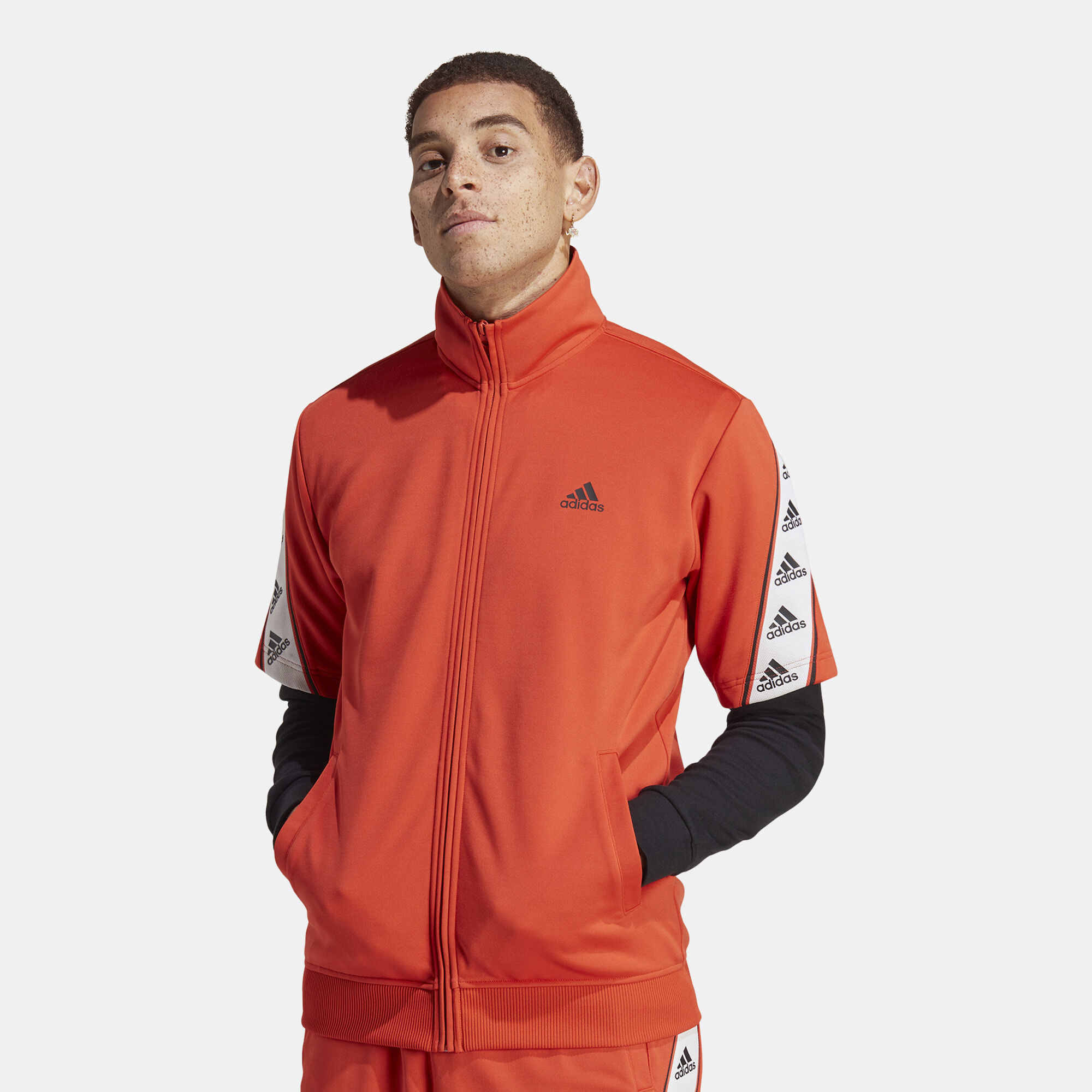 Adidas track jacket mens red new arrivals