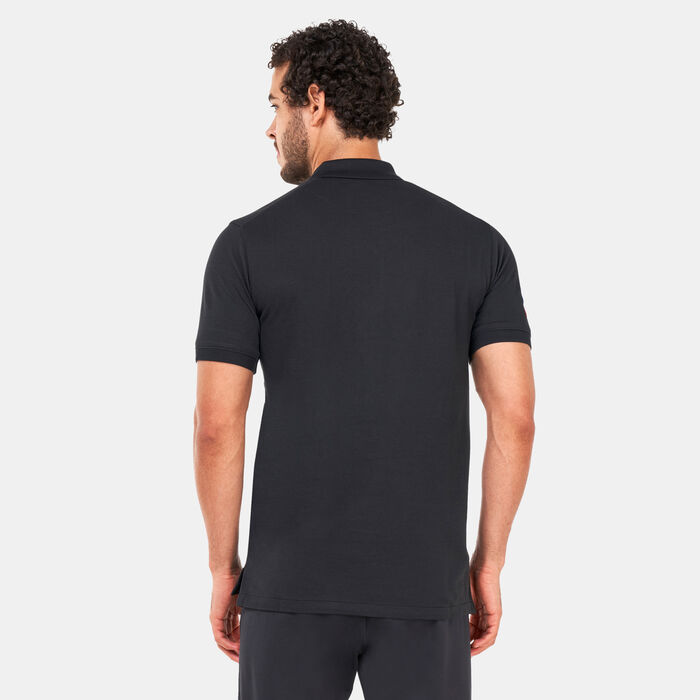 Nike Men&rsquo;s F.C. Barcelona Dri-FIT Slim 2.0 Polo Shirt Black image number 1