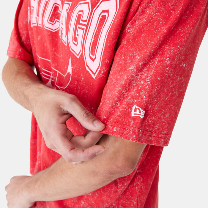 New Era NBA Chicago Bulls Washed T-Shirt Red image number 3
