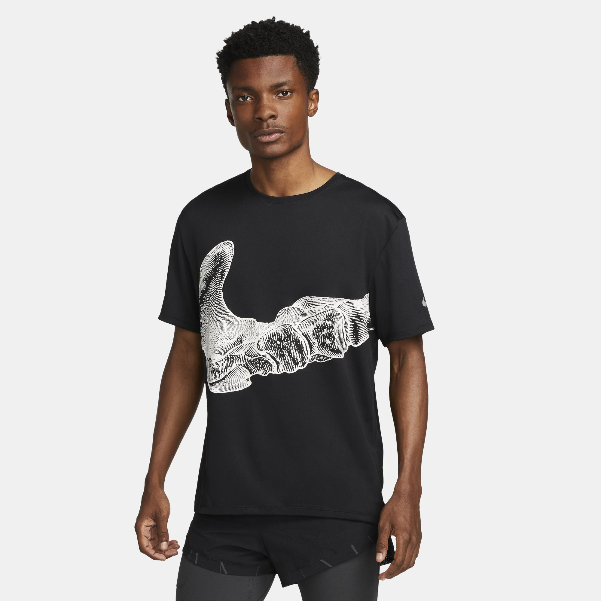Buy Nike Men s Dri FIT UV Run Division Miller T Shirt Black in