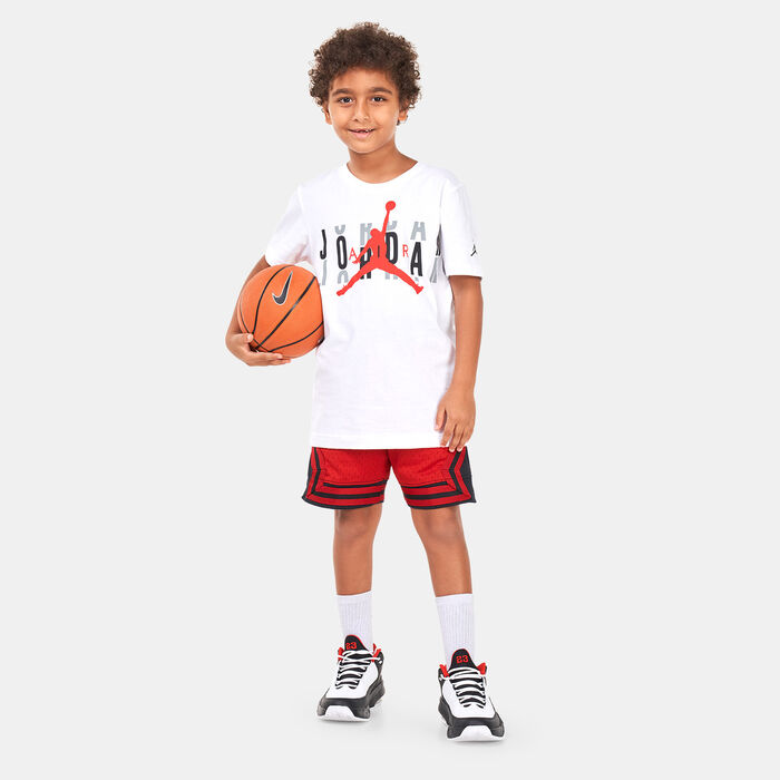Jordan Kids' Dri-FIT Mesh Shorts Red image number 2