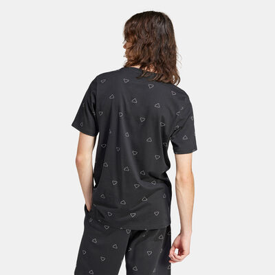 adidas Men's Seasonal Essentials Monogram Graphic T-Shirt Black