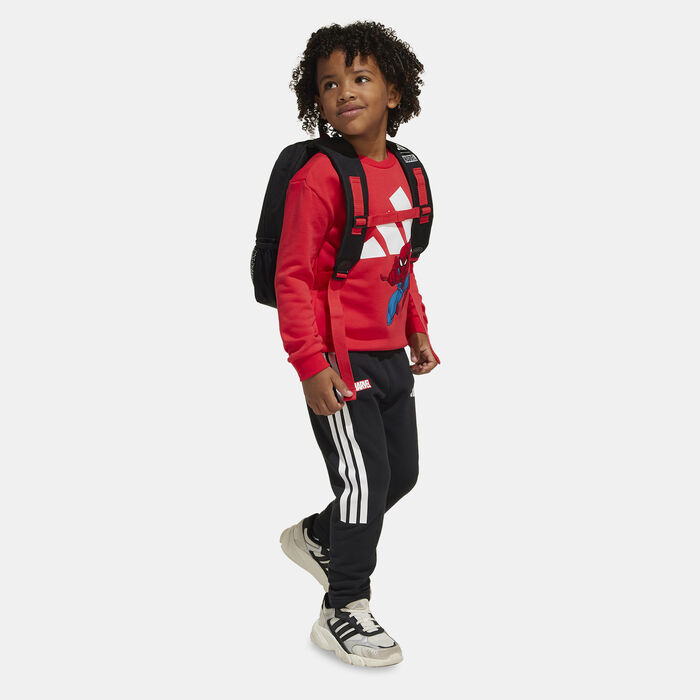 adidas Kids' Marvel Spider-Man Top and Pants Set Red image number 2
