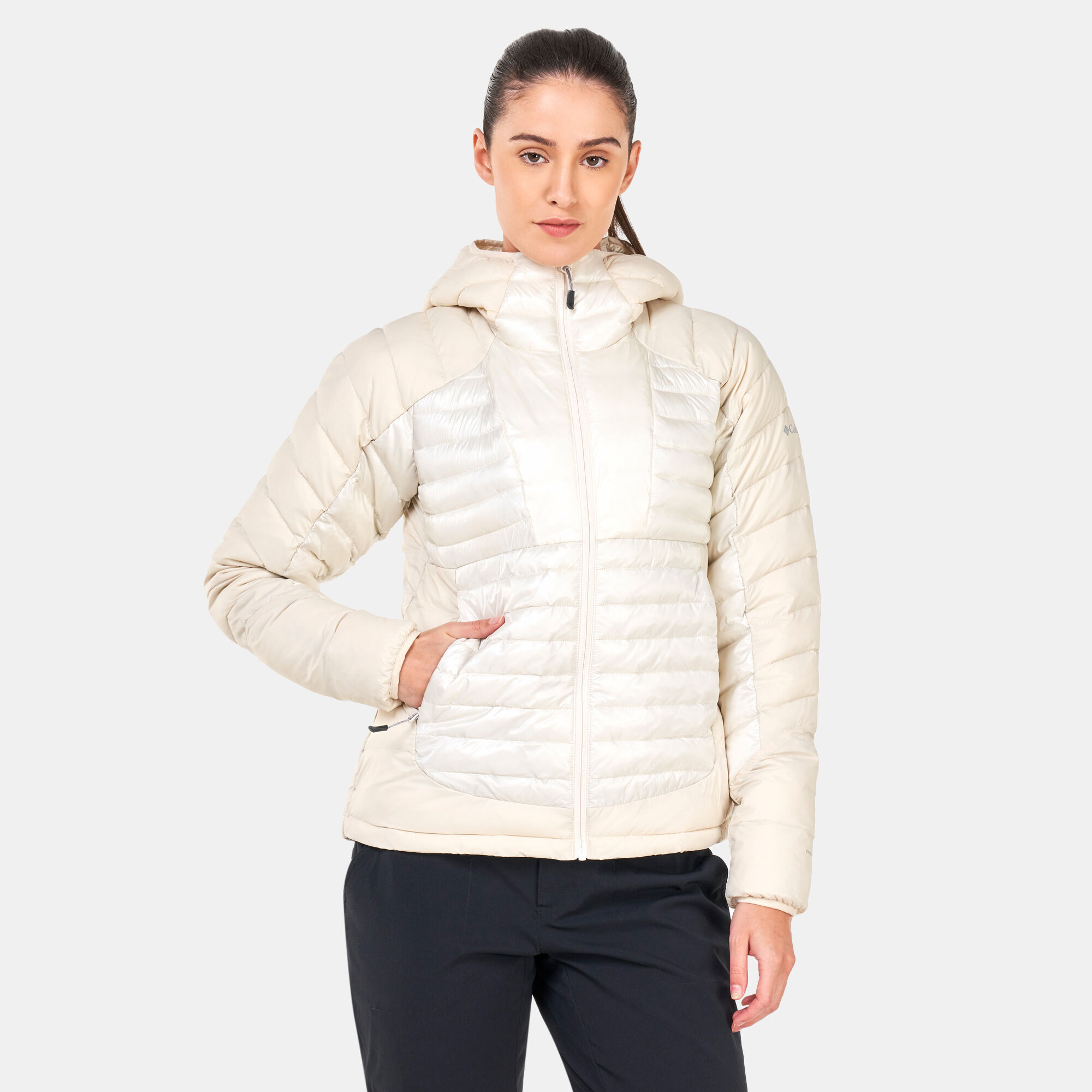 Women s Labyrinth Loop Hooded Jacket White Columbia in Kuwait SSS