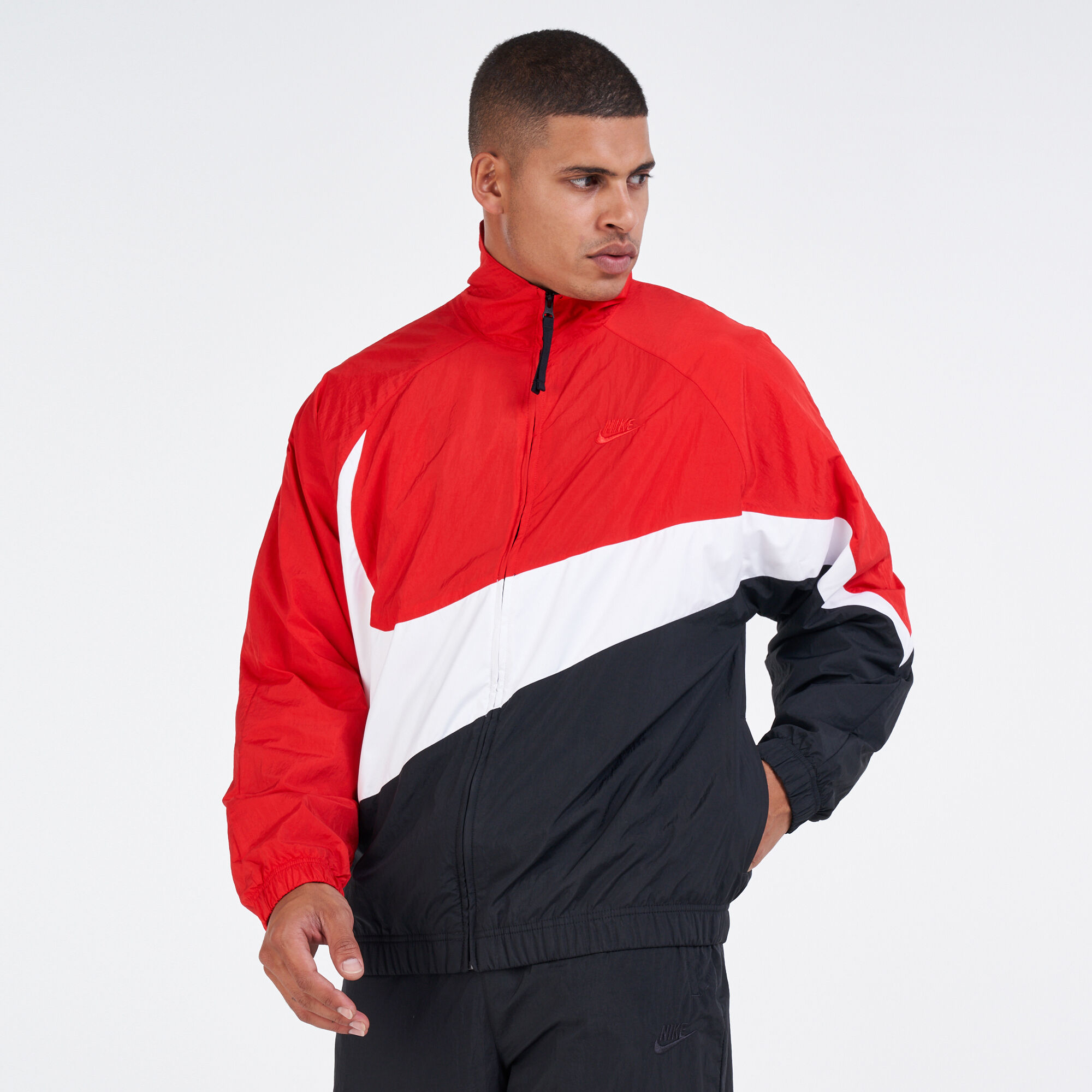 Nike red black windbreaker cheap