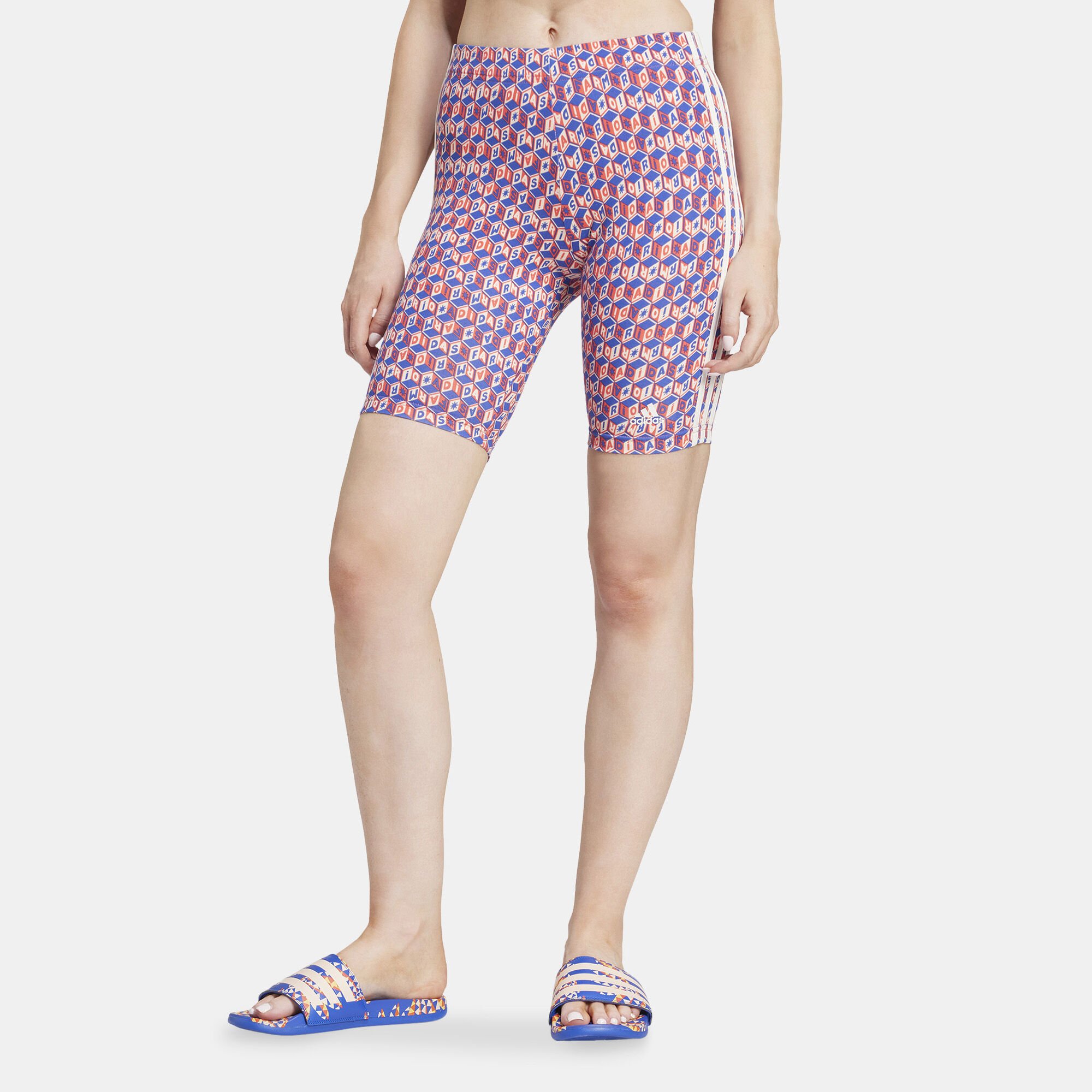 Women s x FARM Rio Bike Shorts Multi adidas in Kuwait SSS