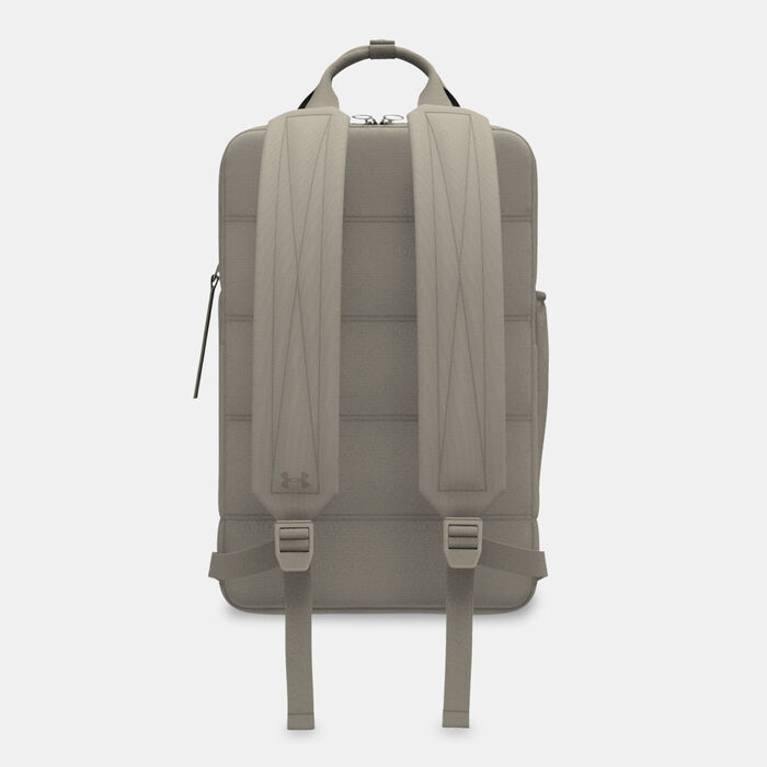 Under Armour Project Rock Box Duffle Backpack Beige image number 1