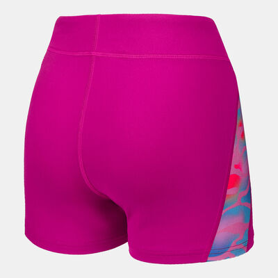 Speedo Women's Printed Panel Shorts Purple