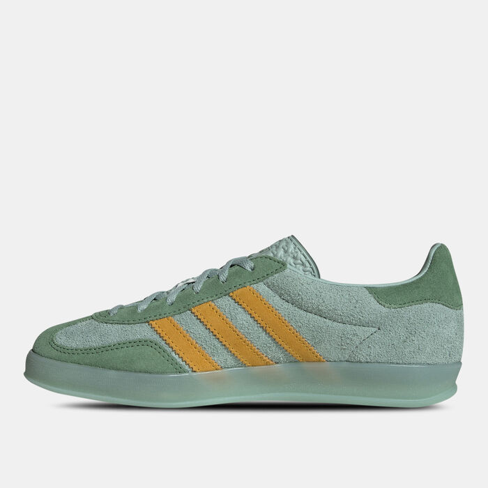 adidas Originals Women's Gazelle Indoor Shoes Green image number 2