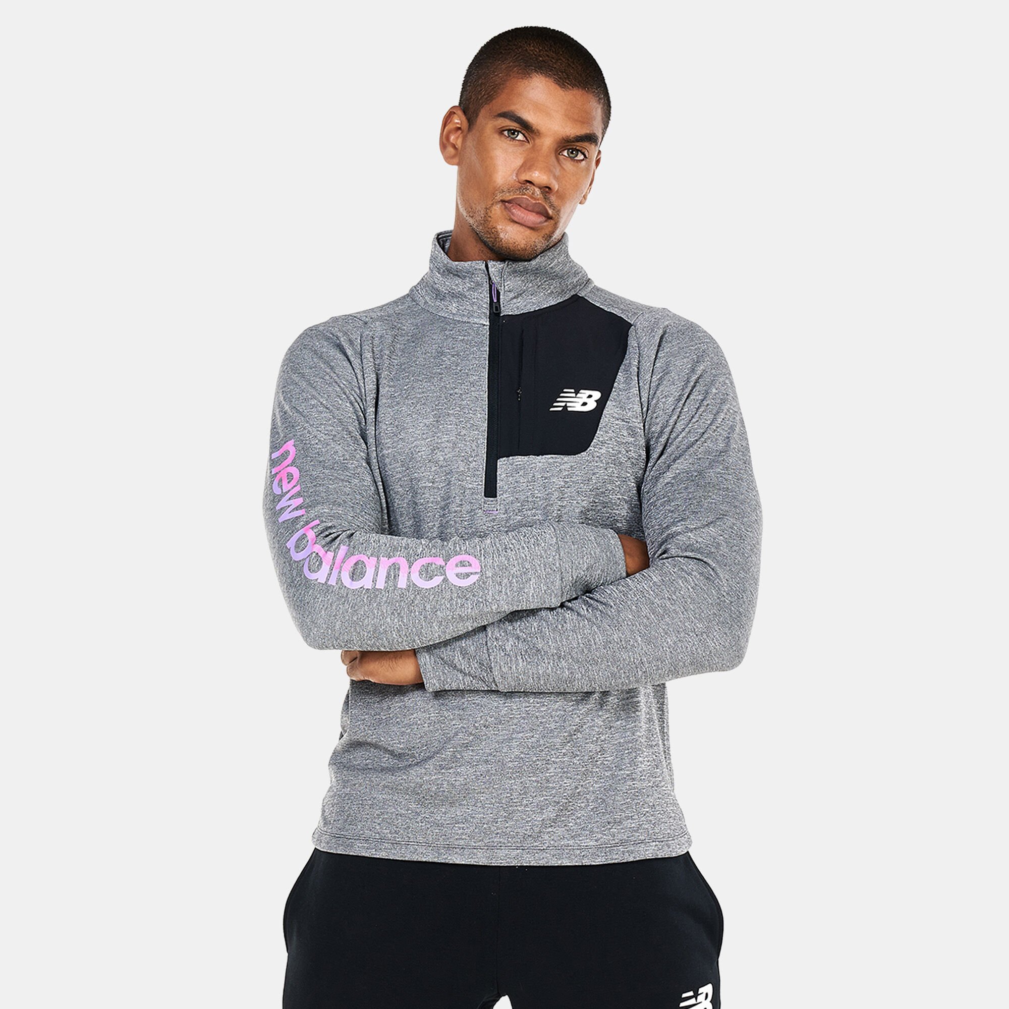 Men s Impact Run All Terrain Running Half Zip Top