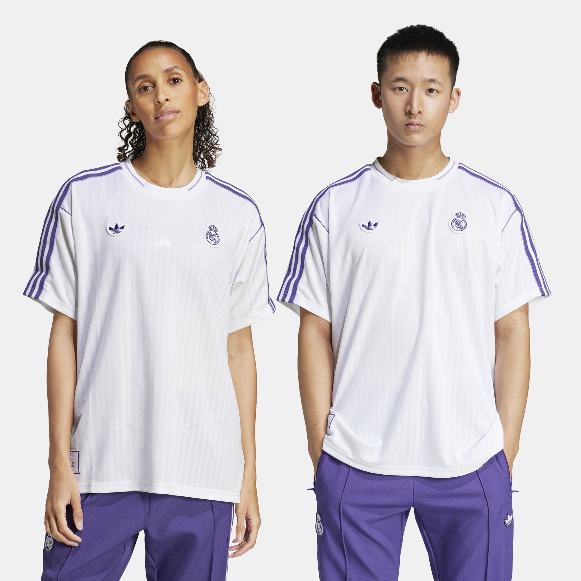 Shop adidas Real Madrid Terrace Icons Jersey Top White