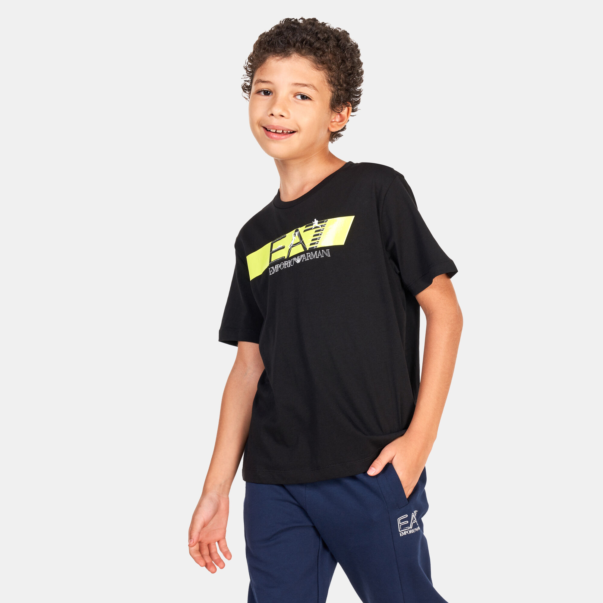 Kids ea7 t shirt hotsell