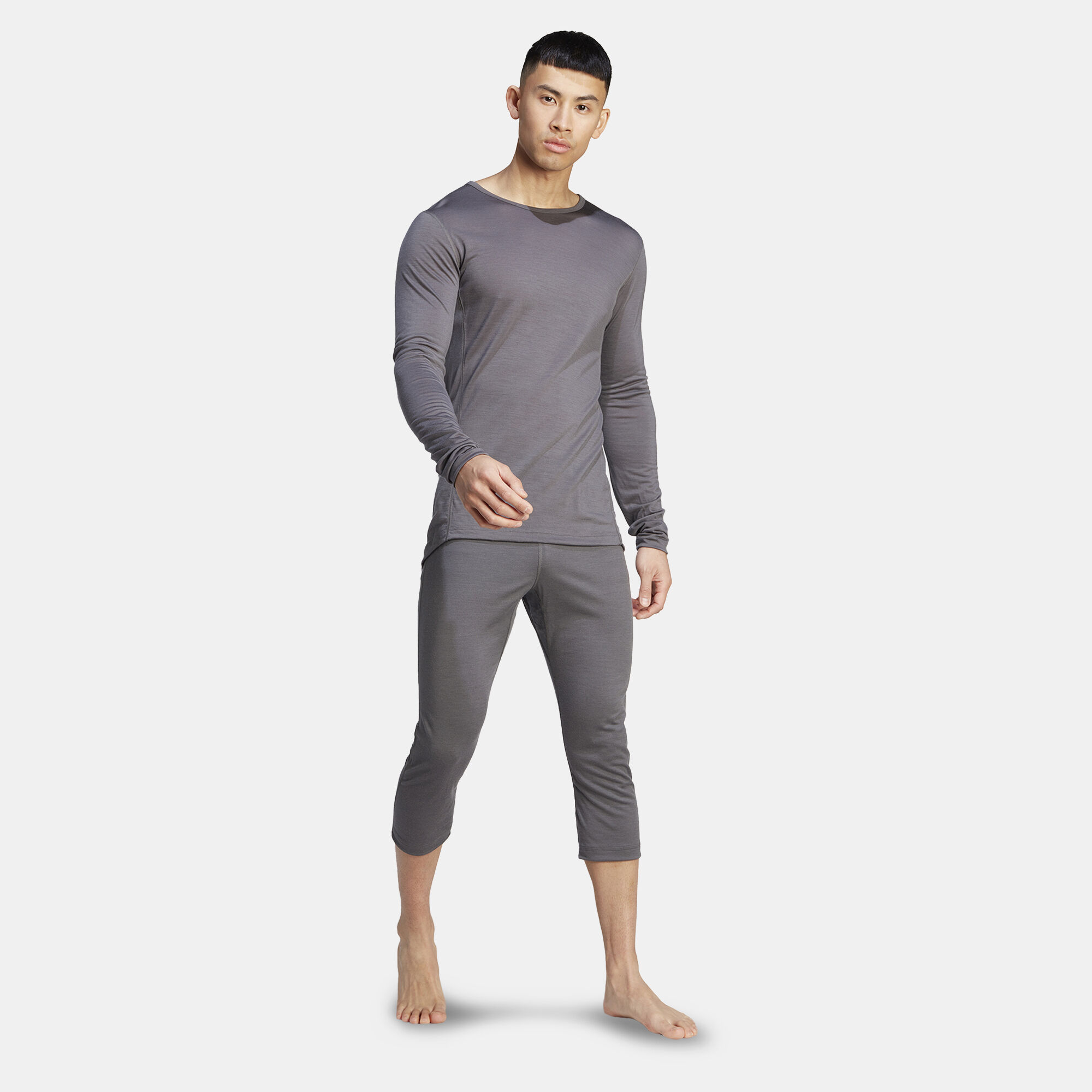 Men s Terrex Xperior Merino 150 Baselayer Long Sleeve T Shirt Grey adidas in Kuwait SSS