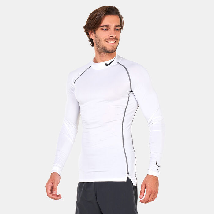 Nike Men's Pro Dri-FIT Long-Sleeve Top White image number 0