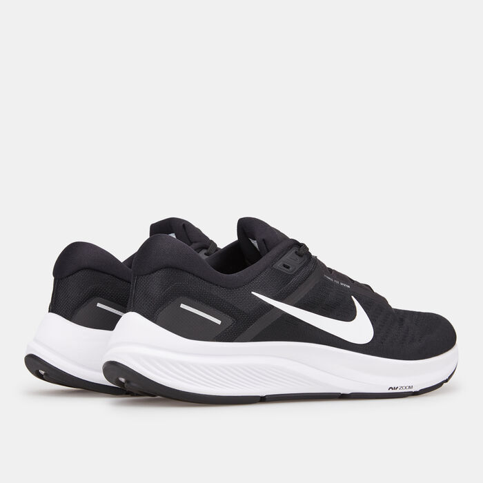 Nike Men's Air Zoom Structure 24 Running Shoe Black image number 3