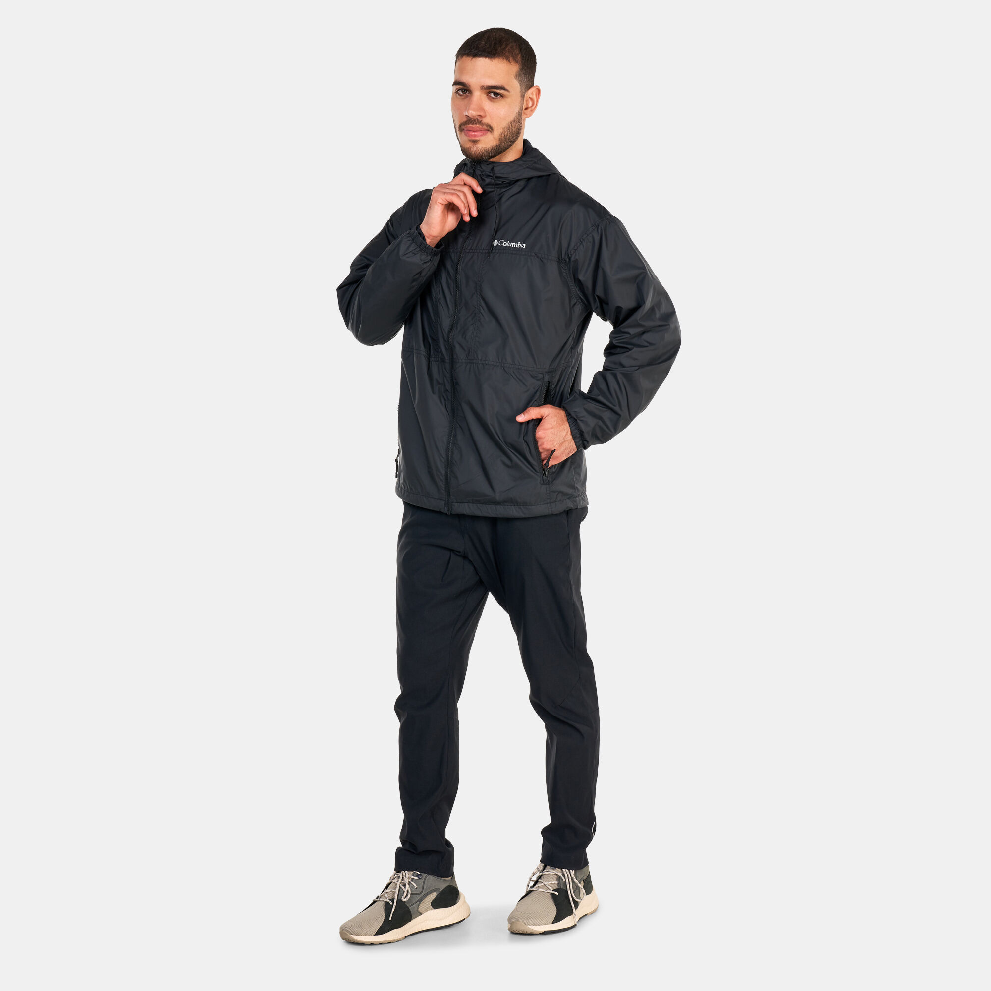Black deals lined windbreaker