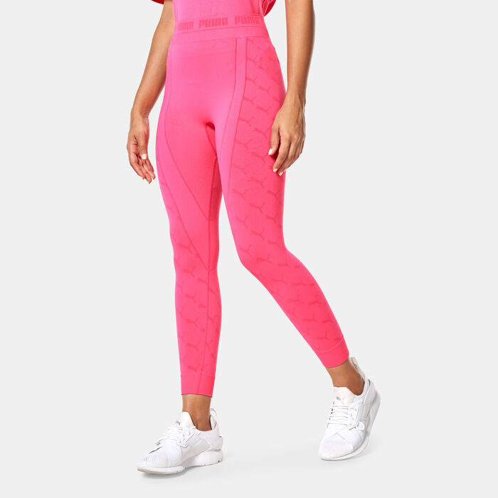PUMA Women's evoKNIT 7/8 Leggings Pink image number 0