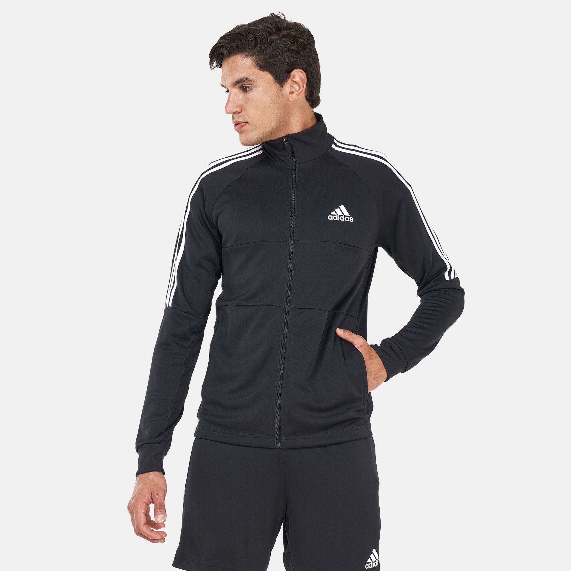 Buy adidas Men s AEROREADY Sereno Cut 3 Stripes Track Jacket Black