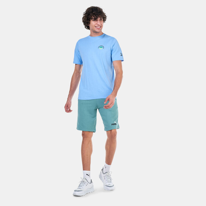 PUMA Men's Essentials+ Two-Tone Shorts Green image number 2
