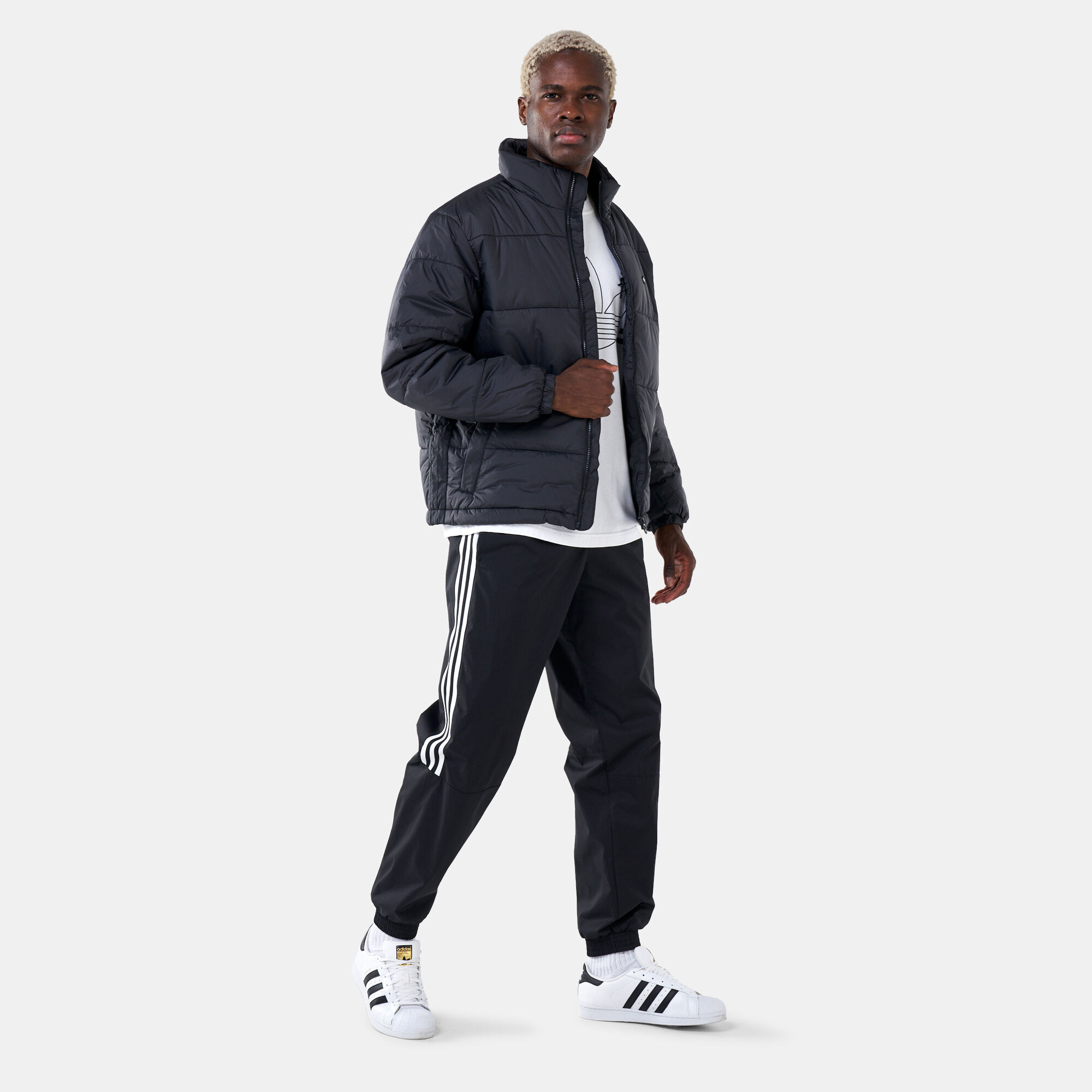 Adidas originals tape padded jacket outlet
