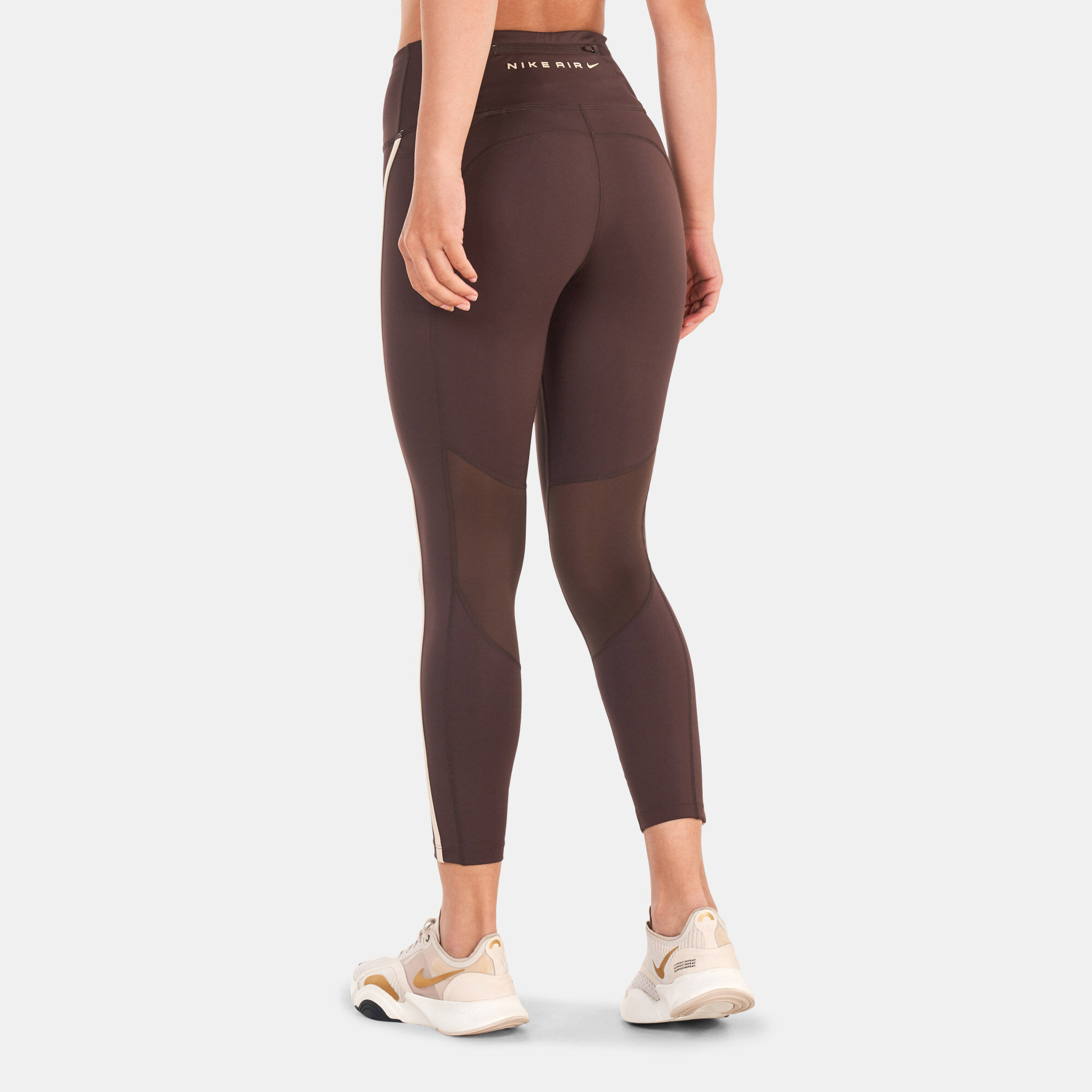 Women s Air Fast Mid Rise 7 8 Running Leggings Brown Nike in Kuwait SSS