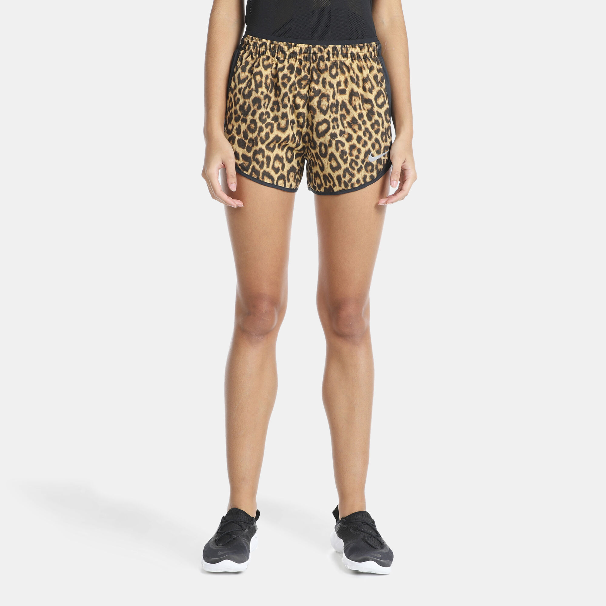 Buy Nike Women s Tempo Luxe Leopard Print Shorts Yellow in Kuwait SSS
