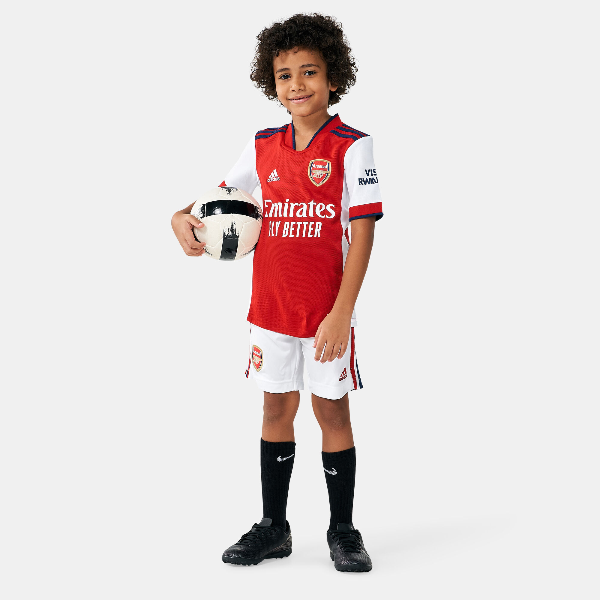 Kids Arsenal F.C. Home Jersey 2021 22 Red adidas in Kuwait SSS