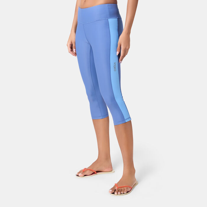 COEGA Women's 3/4 Swimming Leggings Blue image number 0
