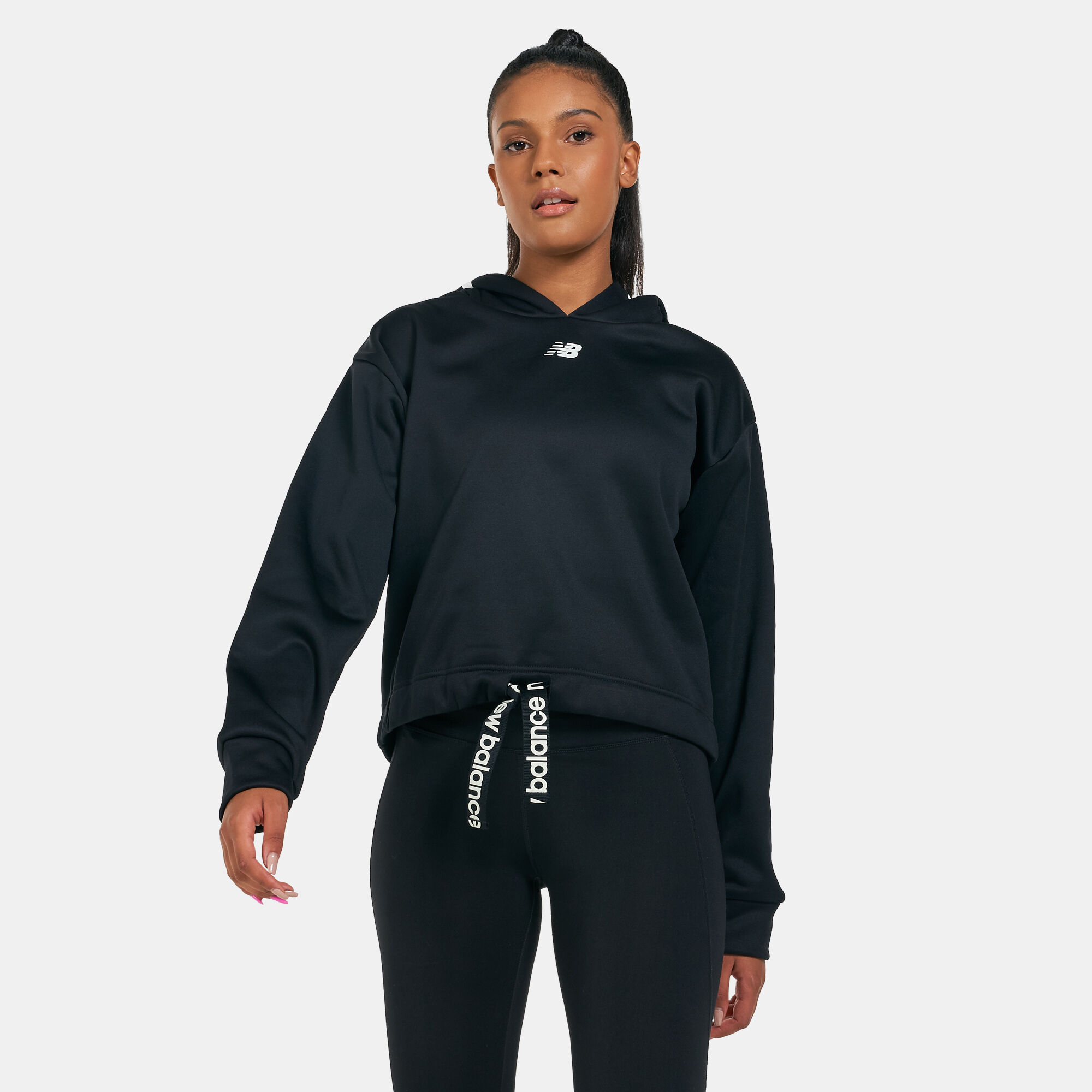 Women s Relentless Performance Fleece Layer Hoodie Black New Balance in Kuwait SSS