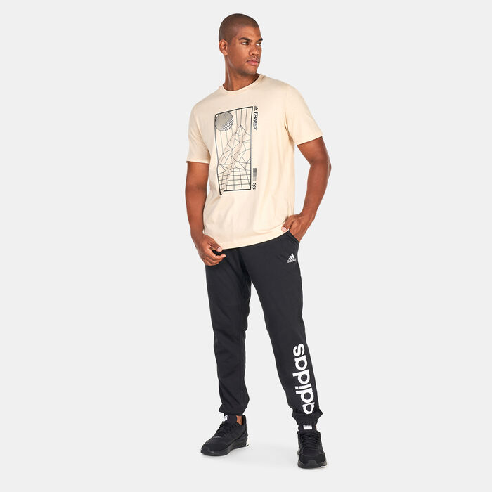 adidas Men's Terrex Mountain Fun Graphic T-Shirt Brown image number 2