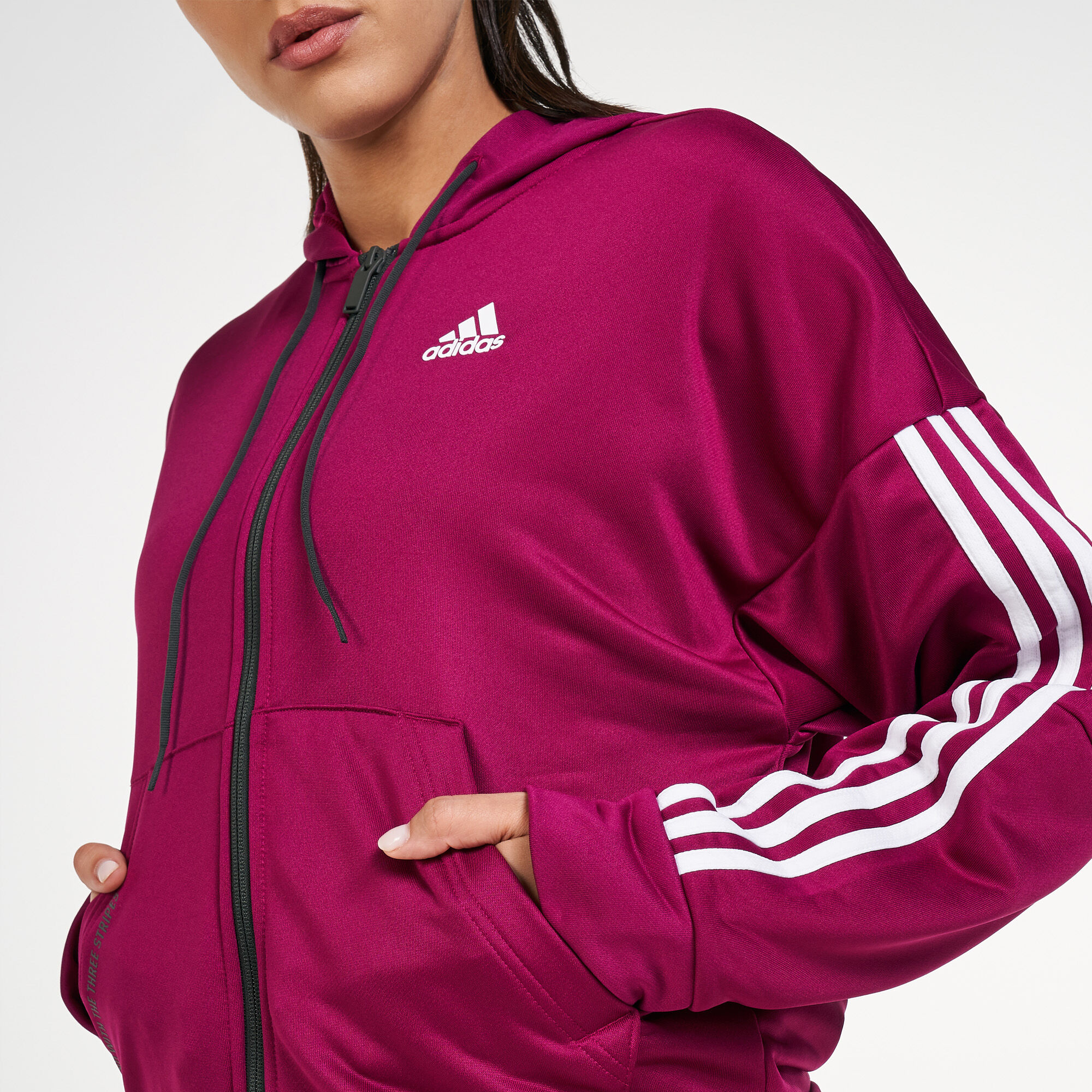 Adidas burgundy 2025 tracksuit womens
