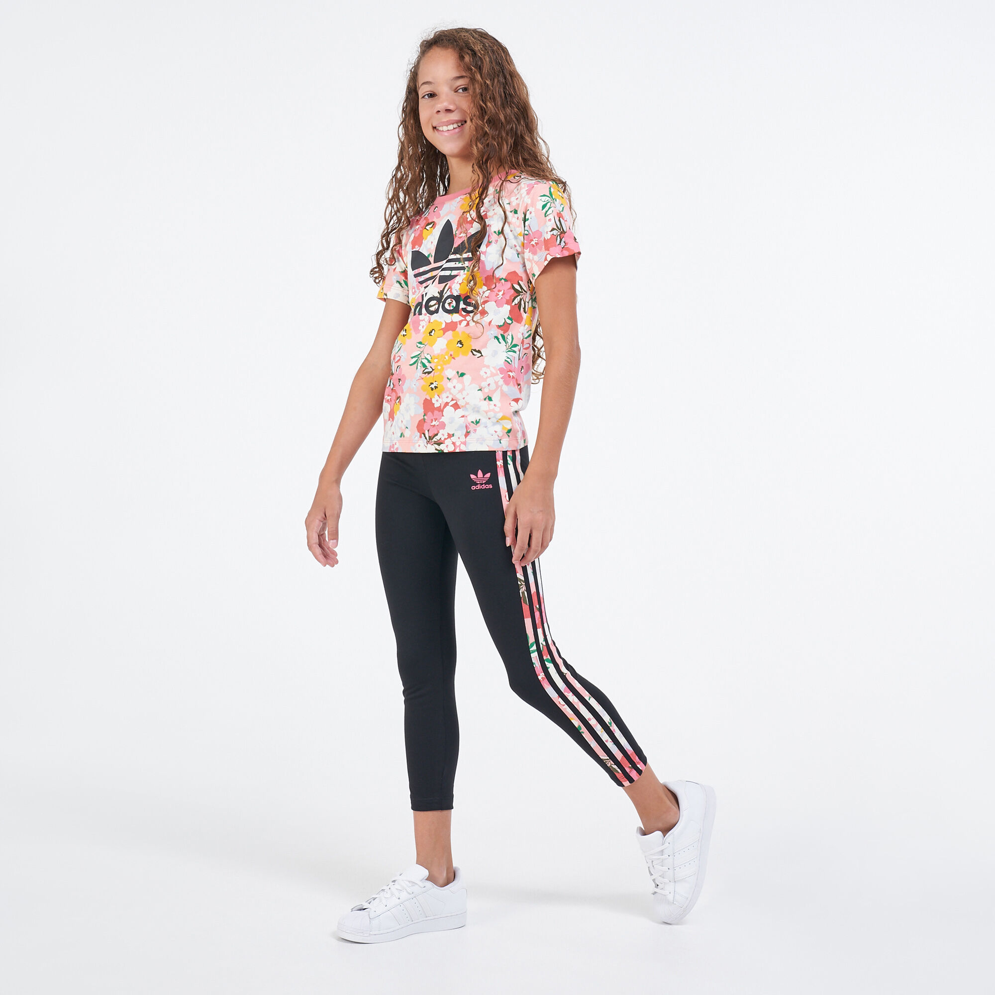 Kids HER Studio London Floral High Waisted Leggings Older Kids