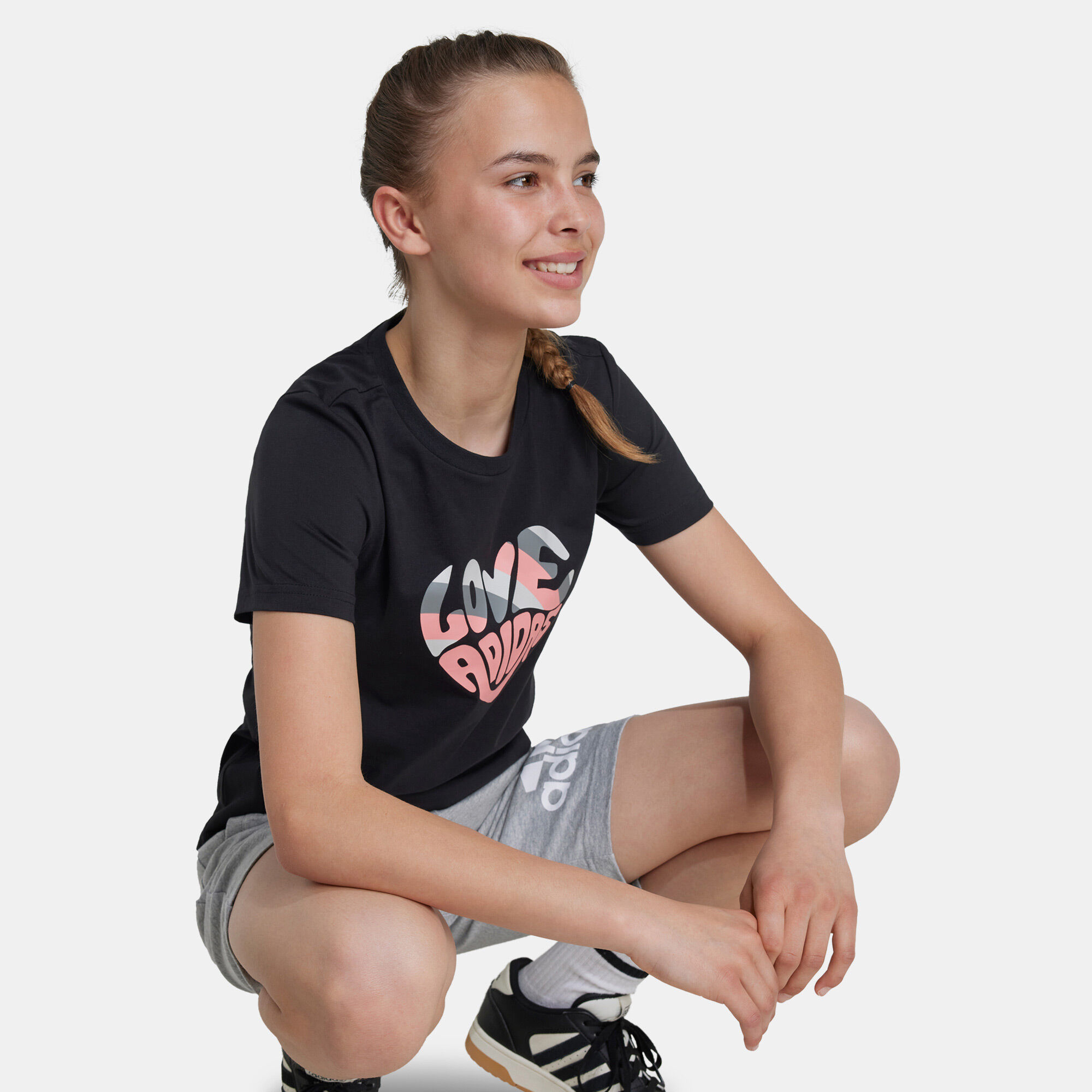 Kids Xpress Street Jam Graphic T Shirt Black adidas in Kuwait SSS