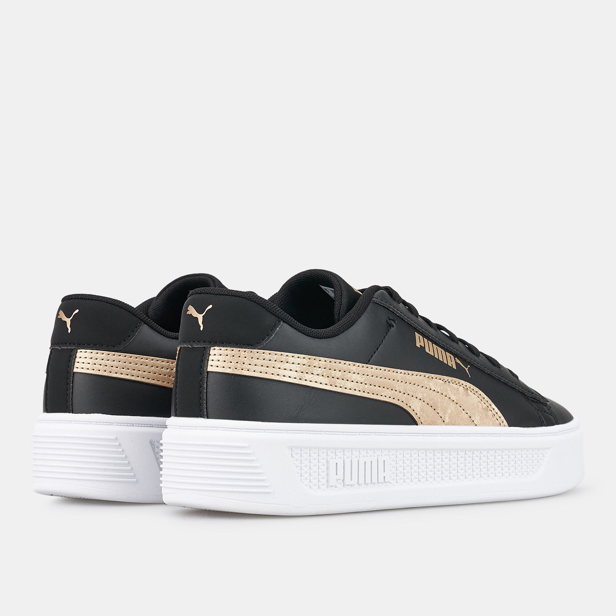 Women s Smash Platform v3 Space Metallics Shoe Black PUMA in Kuwait SSS