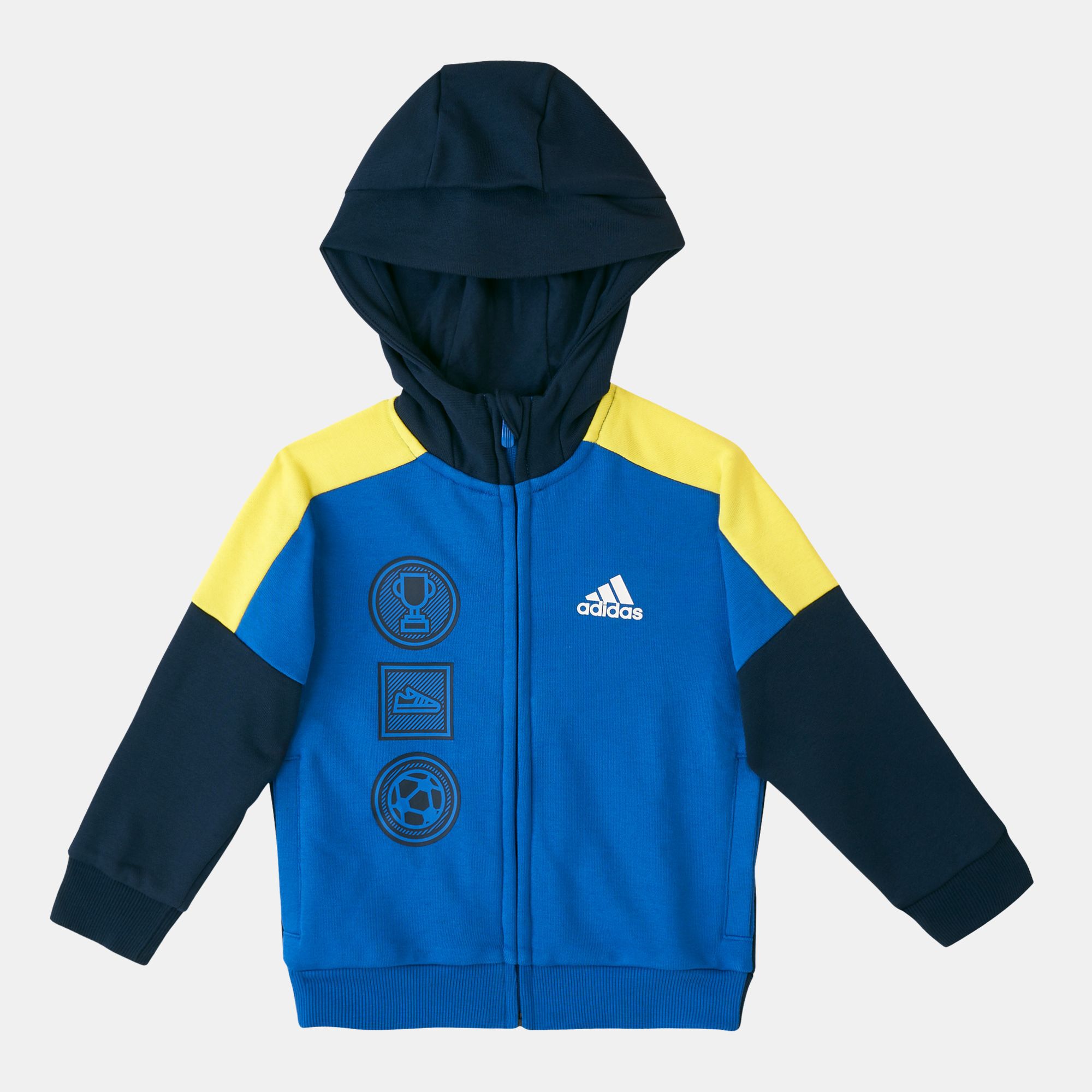 adidas Kids Fitted Knit Hoodie Younger Kids Black in Kuwait SSS