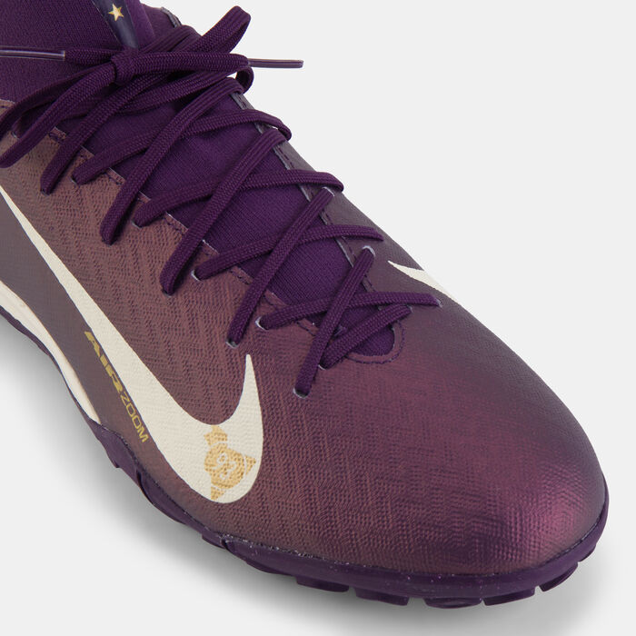 Nike Men's Kylian Mbappe Mercurial Superfly 10 Academy Turf Ground Football Shoes Purple image number 4