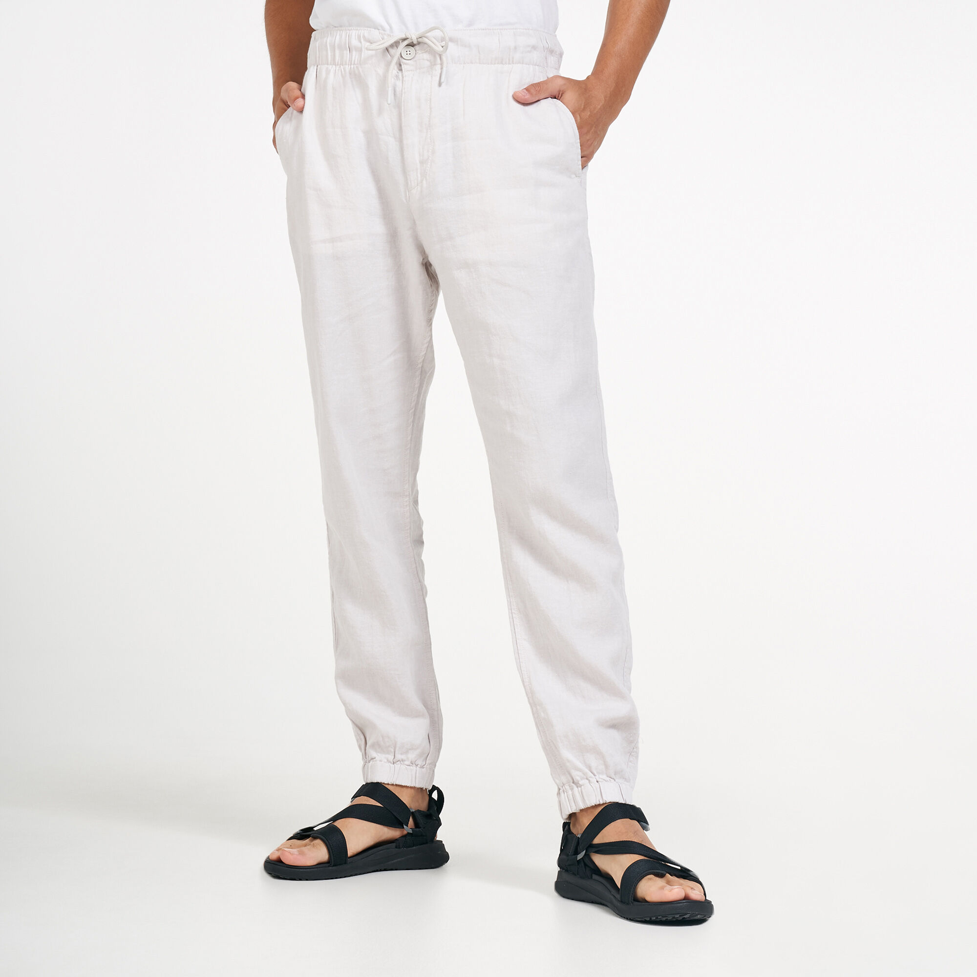 Mens linen sweatpants cheap