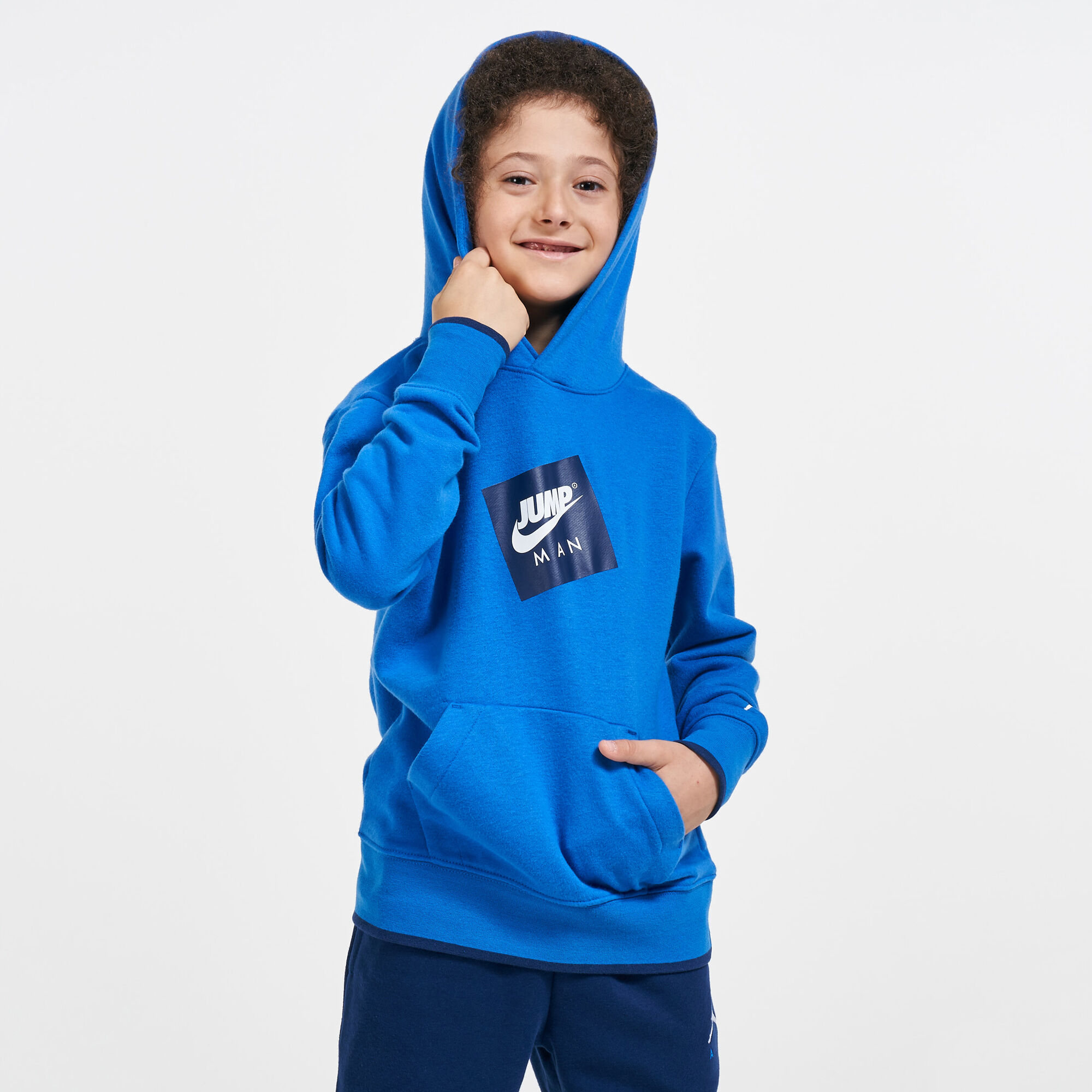 Kids Jumpman Pullover Hoodie Older Kids Blue Jordan in Kuwait SSS