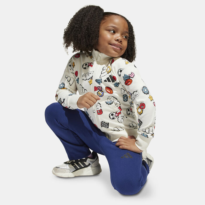 adidas Kids' Seasonal Essentials Tracksuit White image number 4