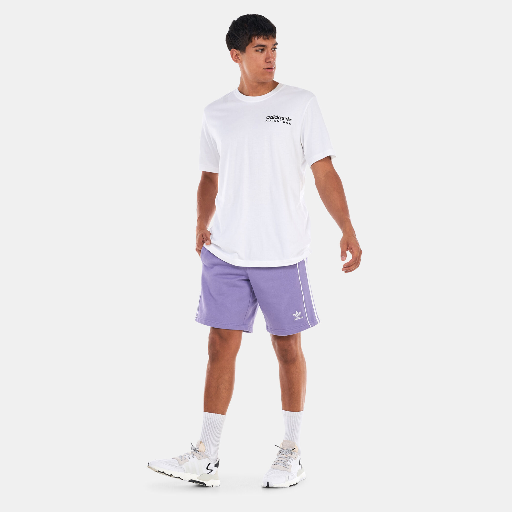 Purple adidas shorts mens on sale