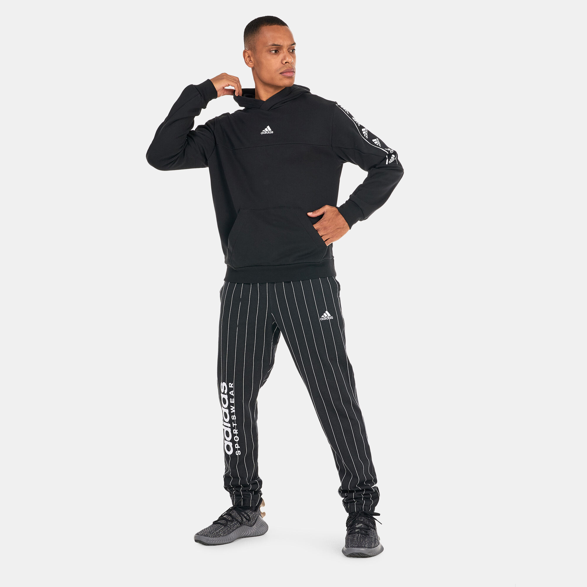 Adidas hot sale pinstripe pants