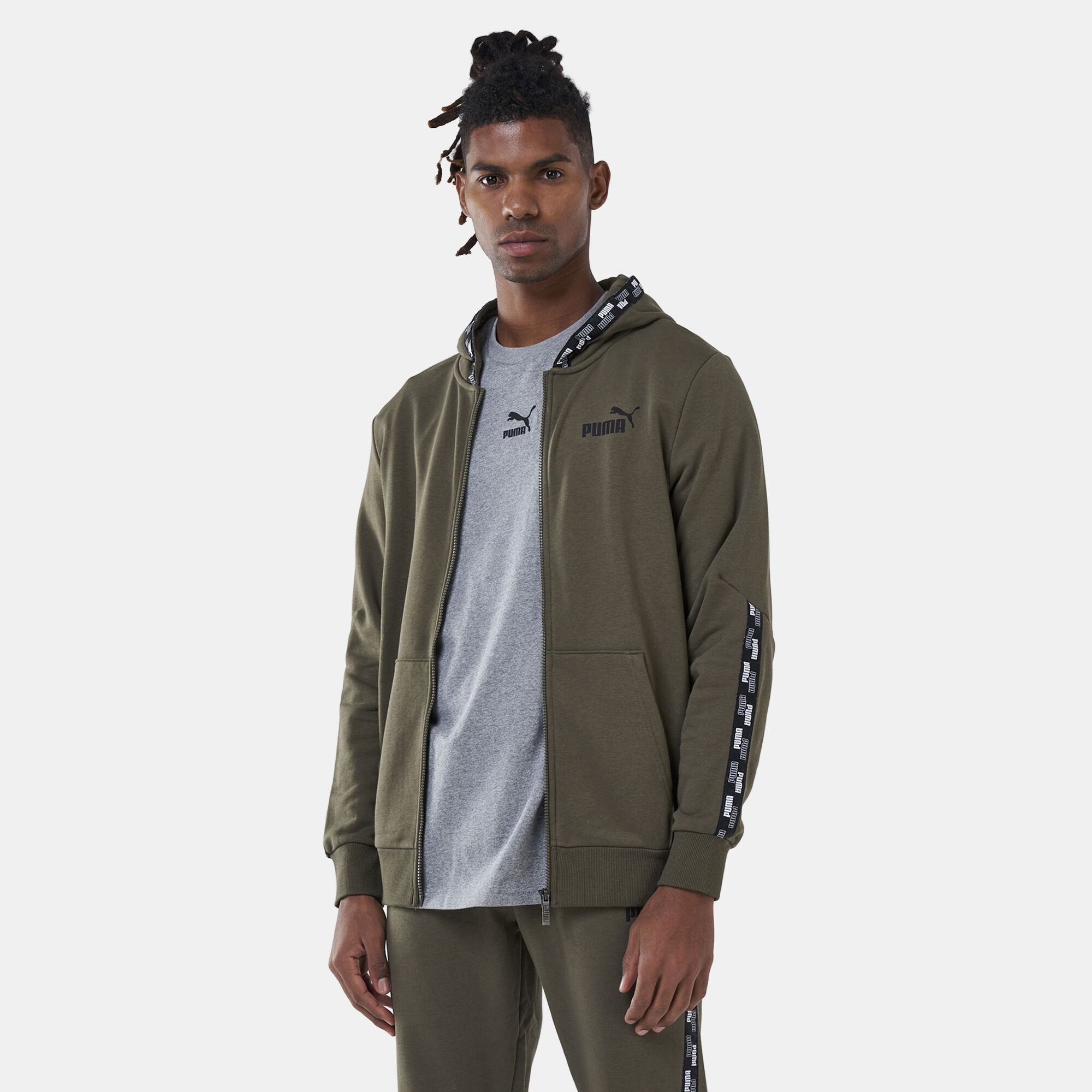 Puma tape full zip new arrivals hoodie