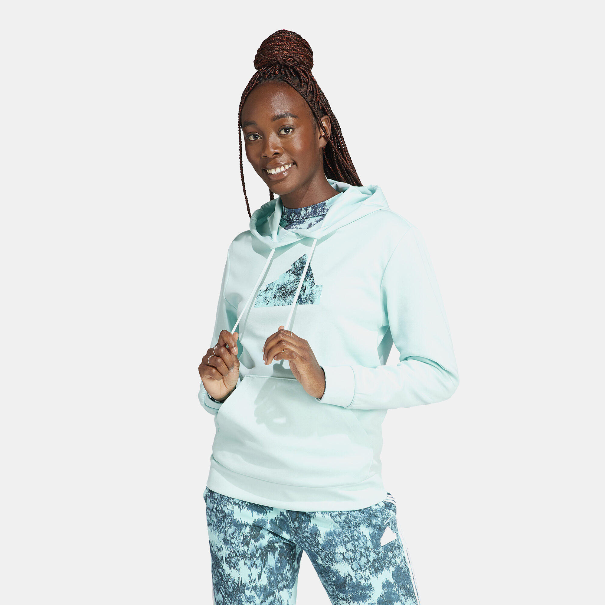 Green adidas hoodie womens cheap