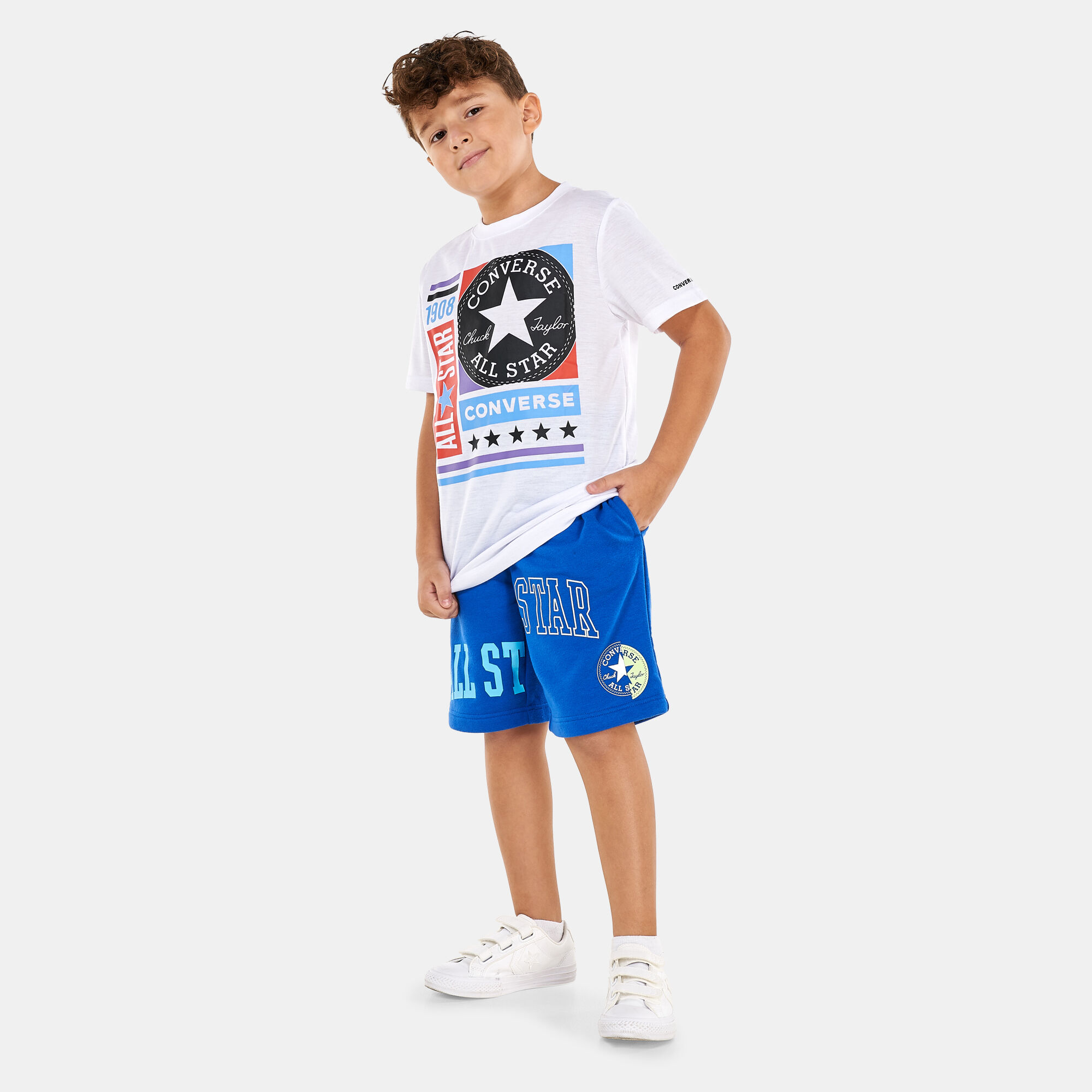 Kids Graphic Shorts Blue Converse in Kuwait SSS