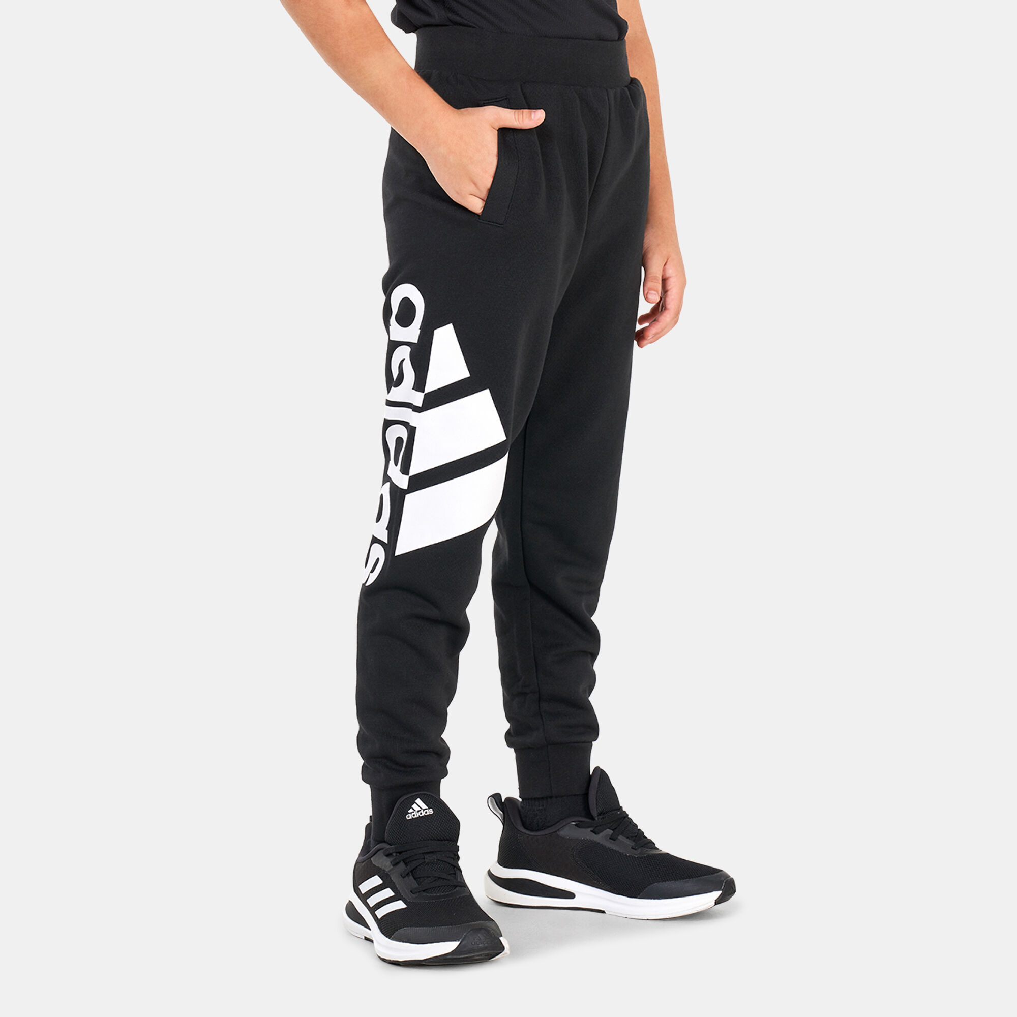Kids Badge of Sport Logo Joggers Black adidas in Kuwait SSS