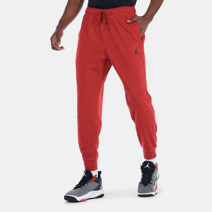 Air Jordan Mens Dri Fit Sport Fleece Pants in Red