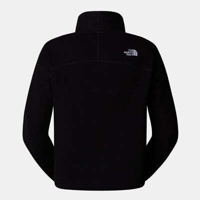 The North Face Women’s 100 Glacier 1/4-Zip Crop Top Black